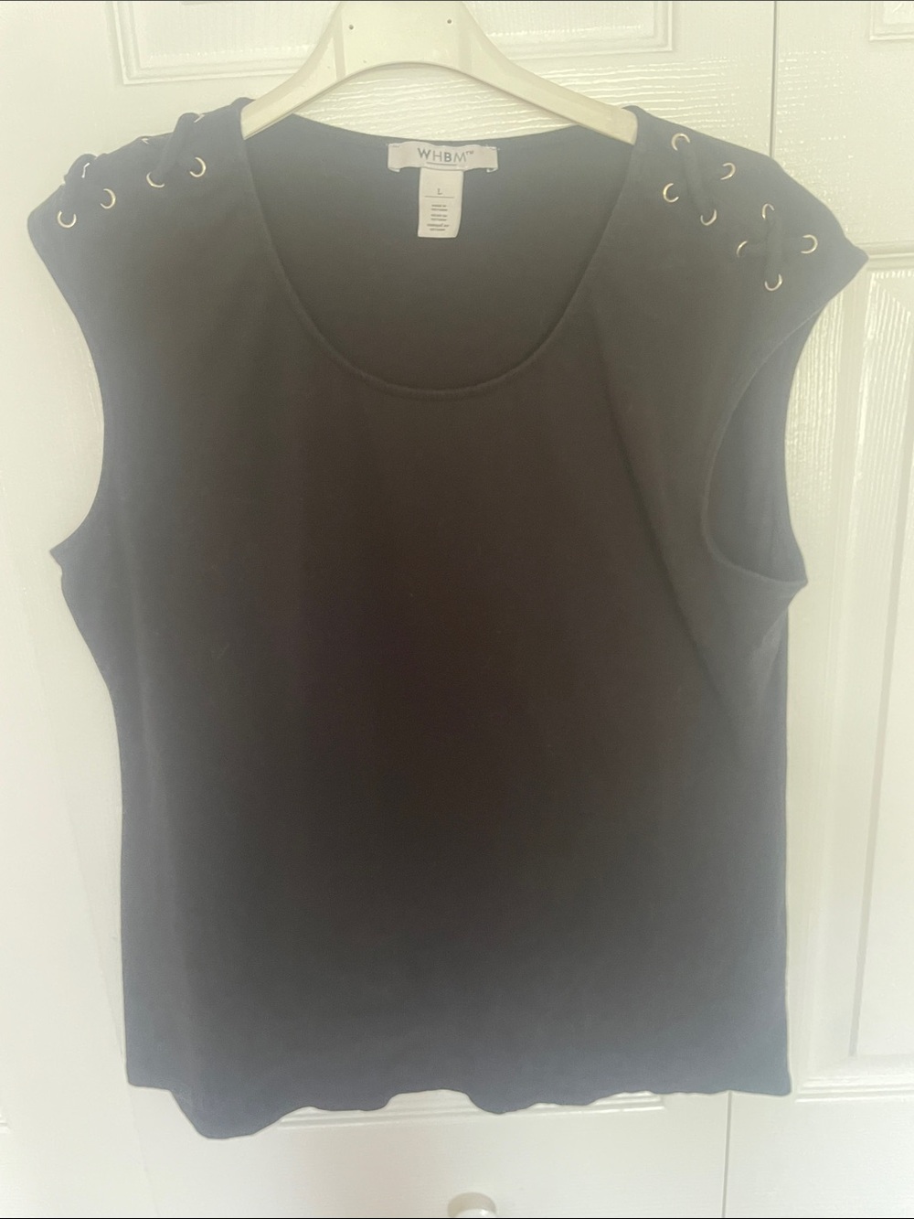 Black WHBM sleeveless top